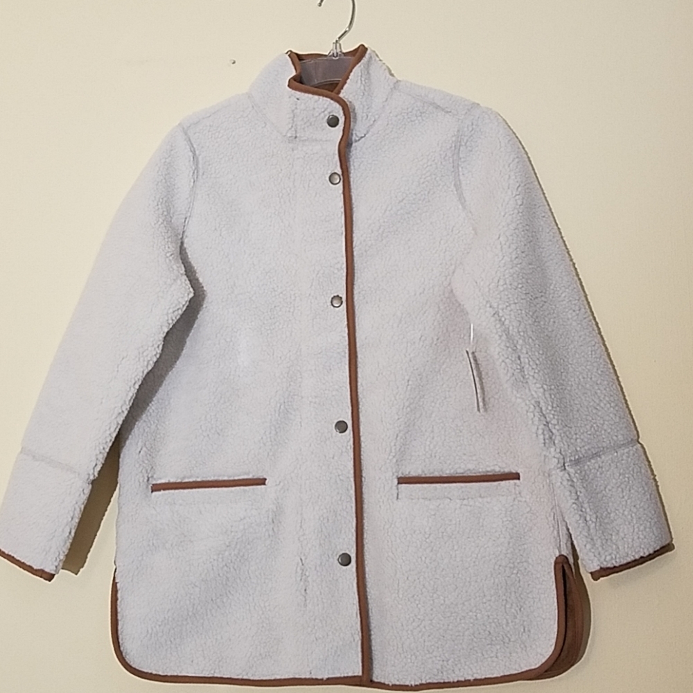NWT Old Navy Sherpa Coat, Long Sleeves Size SP